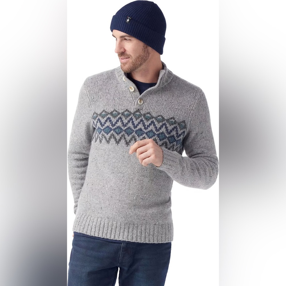 🌙 B87 - SMARTWOOL Heavyweight Henley Sweater - Men’s